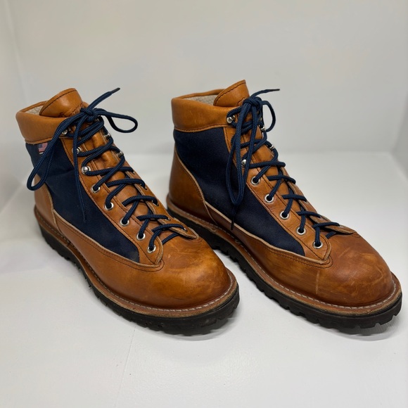 Danner Light Cascade Boots Men’s 10.5 EE USA made Leather & Canvas Hiking Boots - Picture 3 of 15